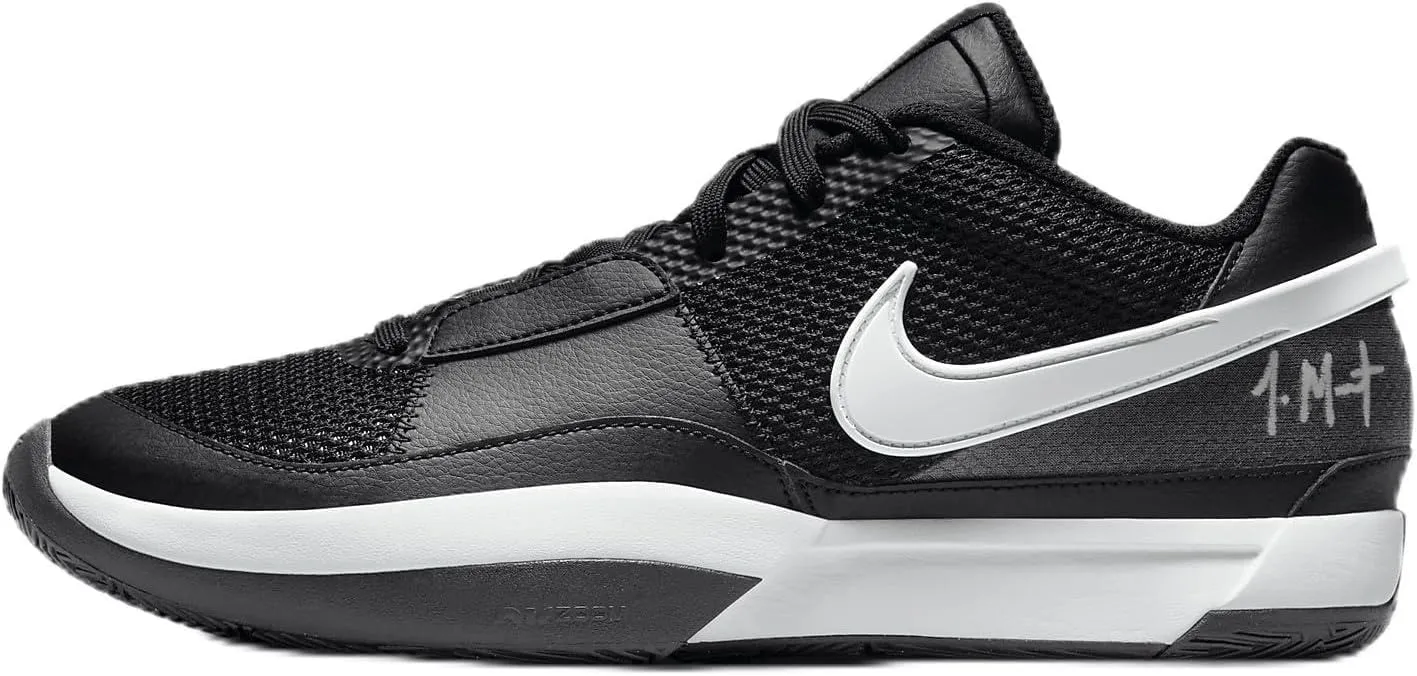 Ja 1 (Team Bank) Basketball Shoes (FV1303-001, Black/Black/White) Size 8