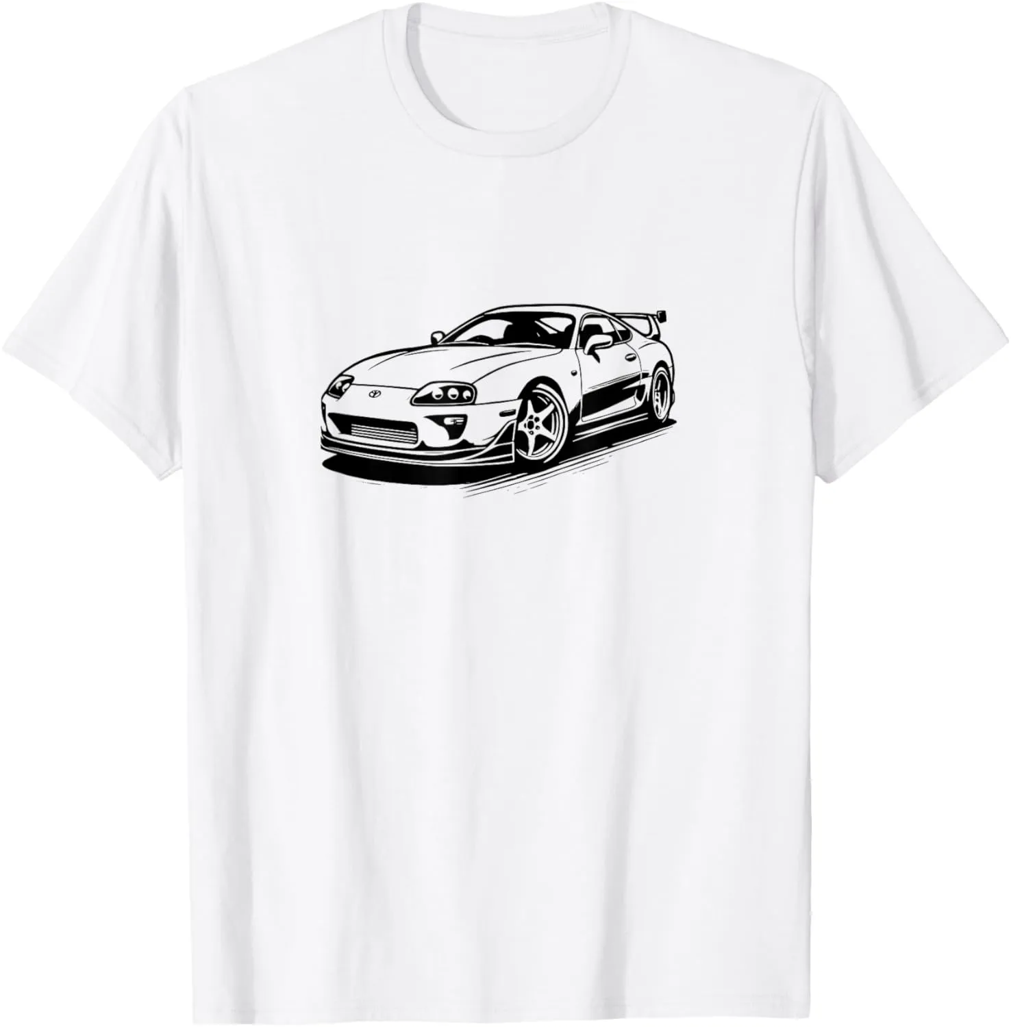 JDM MK4 Supra Hand Drawn Sports Car Minimalist T-Shirt