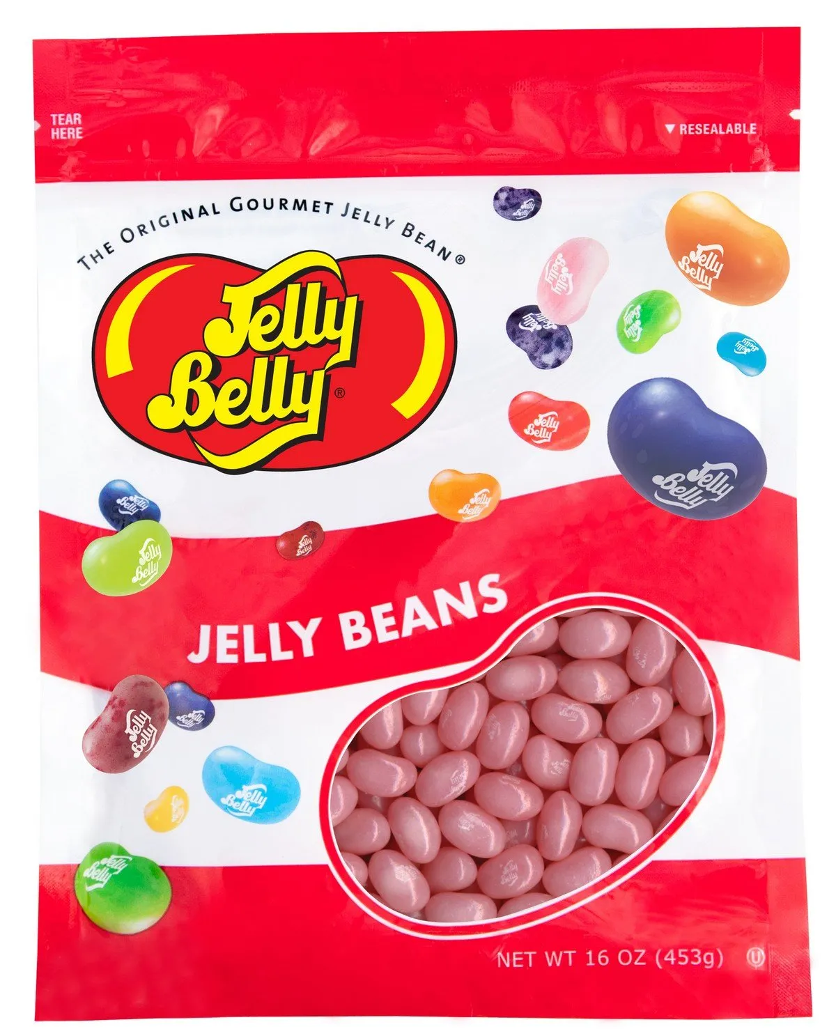 Jelly Belly Cotton Candy Jelly Beans - 1 Pound (16 Ounces) Resealable Bag - Genuine, Official, Straight from the Source