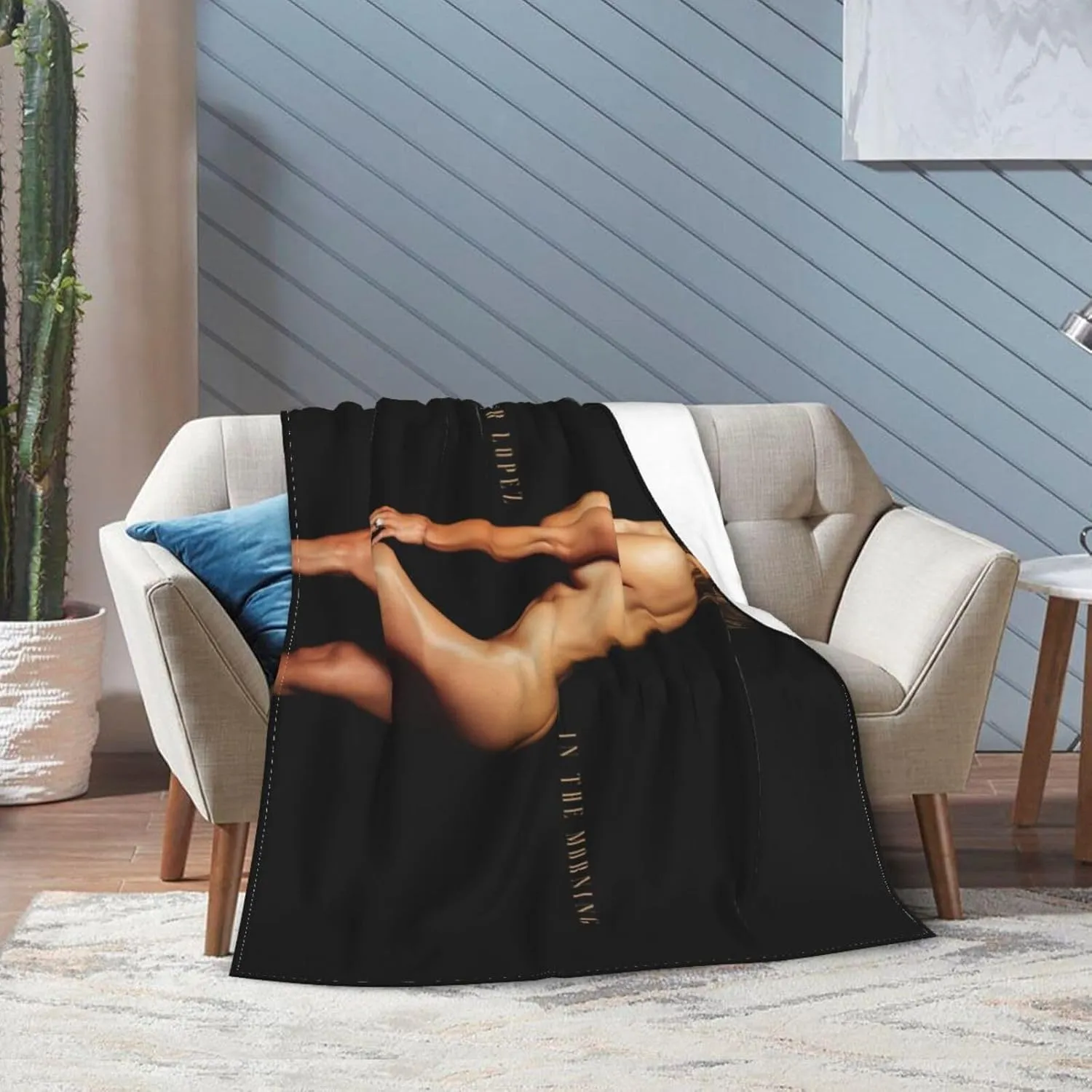 Jennifer Music Lopez Blanket Soft Custom Pattern Flannel Fleece Blanket Microfiber Throw Blanket for Couch Bed Sofa Camping 40"X30"