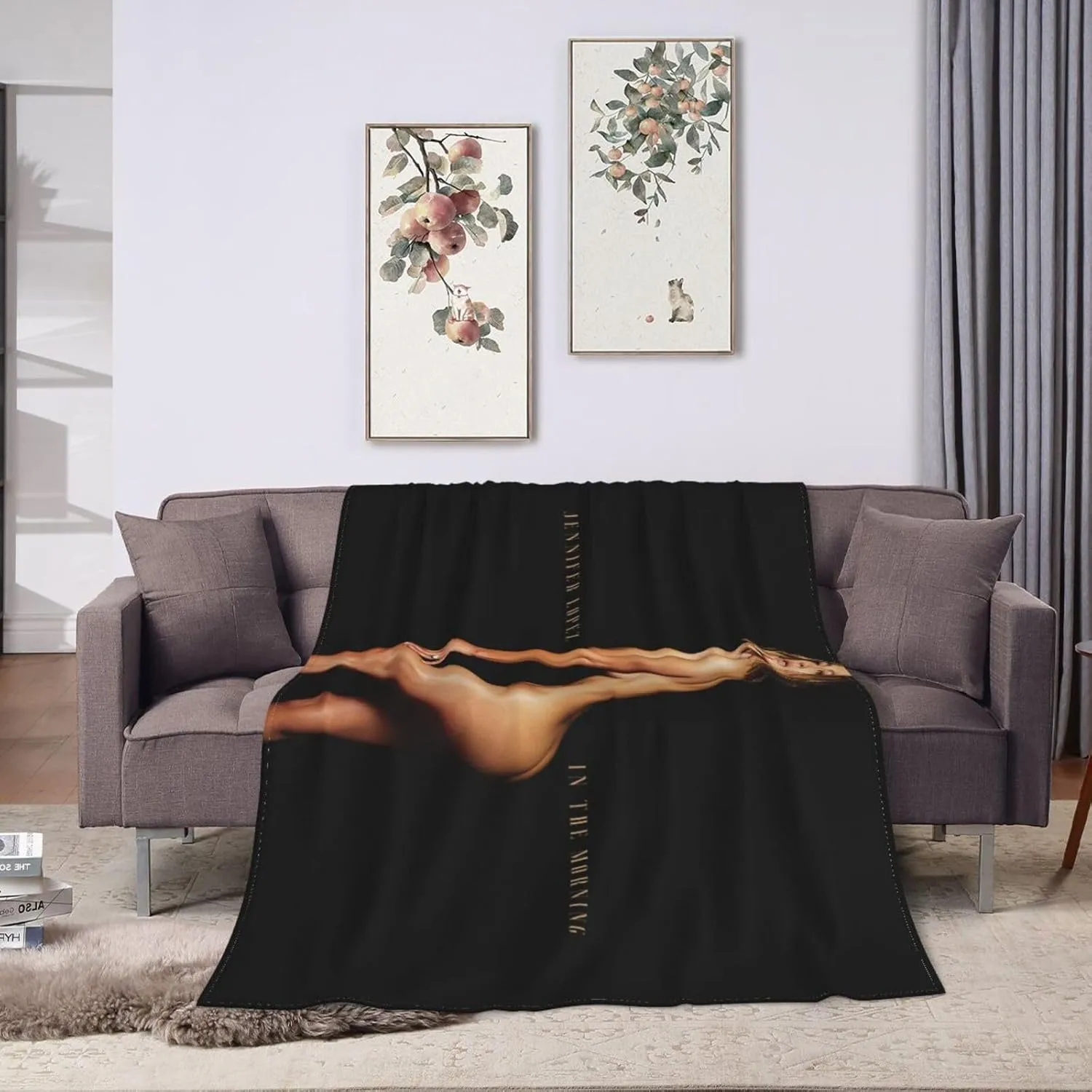 Jennifer Music Lopez Blanket Soft Custom Pattern Flannel Fleece Blanket Microfiber Throw Blanket for Couch Bed Sofa Camping 40"X30"