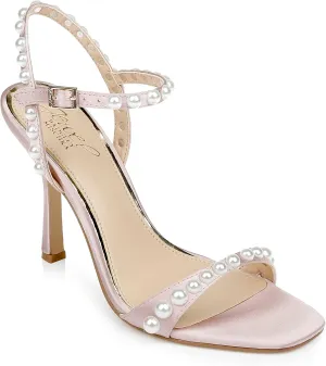 Jewel Badgley Mischka Damaris Pearl Embellished Stiletto Sandal