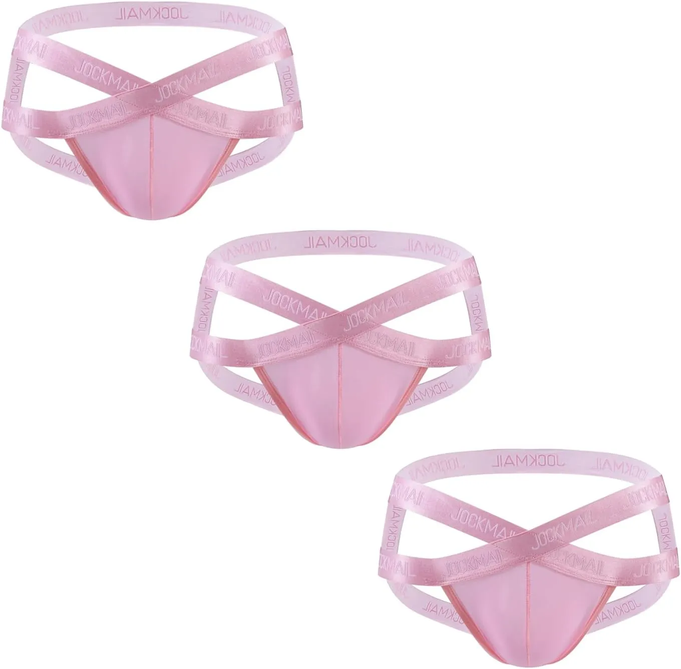 JOCKMAIL Men's Jockstrap Underwear Mesh Breathable Low Rise Mens Jock Strap Quick Dry Comfortable Fit Sports Thongs Jocks