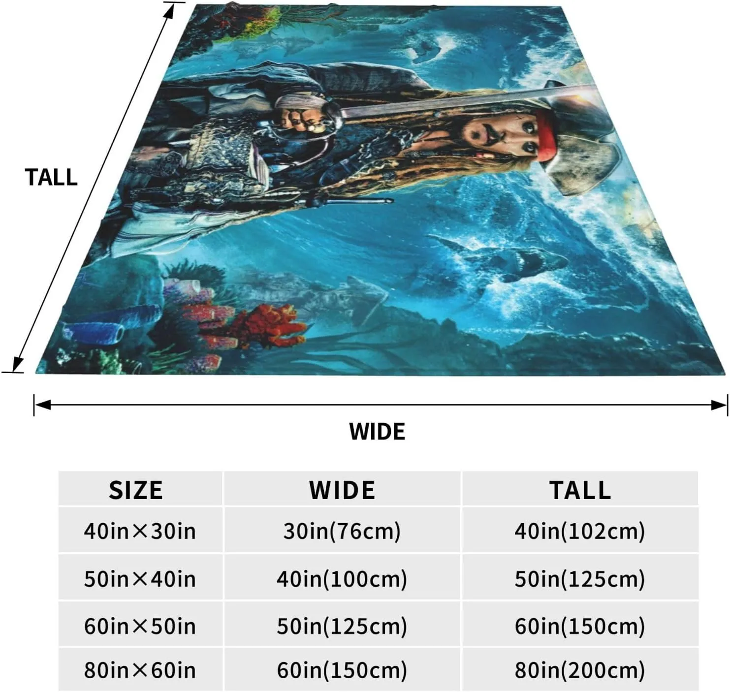 Johnny Depp Blanket Flannel Fleece Printed Throw Blankets Ultra Soft Micro Warm Blanket for All Season Bedding Chair Sofa Couch Bed 50"x40"