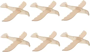 JOINPAYA 6pcs Wooden Animal Toys Boys and Girls Hand Painting Craft for Early Education Creative Imagination Development Safe Environment-Friendly for Boys and Girls Art Projects