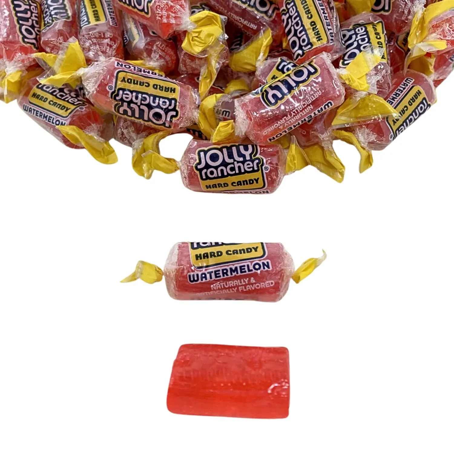 Jolly Ranchers Hard Candy 1.5lbs- All Watermelon Individually Wrapped Delicious Fresh Candy 1.5, 24oz (Packaging Might Vary)