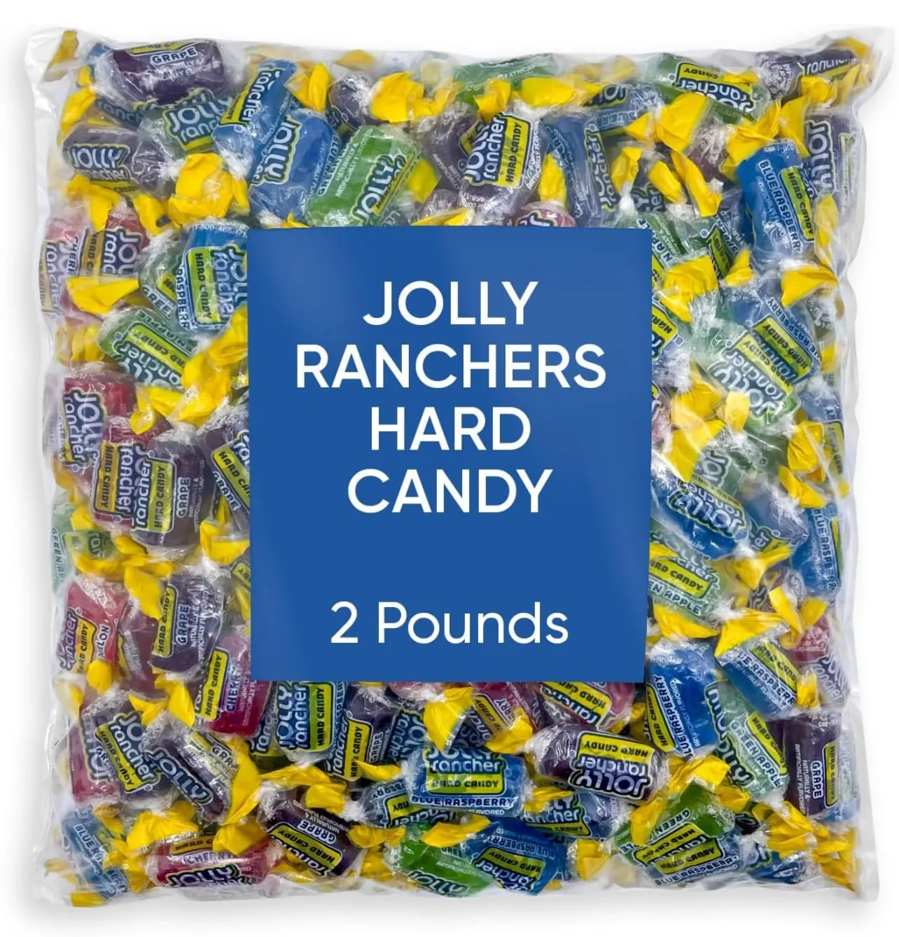 Jolly Ranchers Hard Candy Bulk | Assorted Flavors -Jolly Ranchers Candy Variety Mix -Individually Wrapped Candy | (2 - LBS)