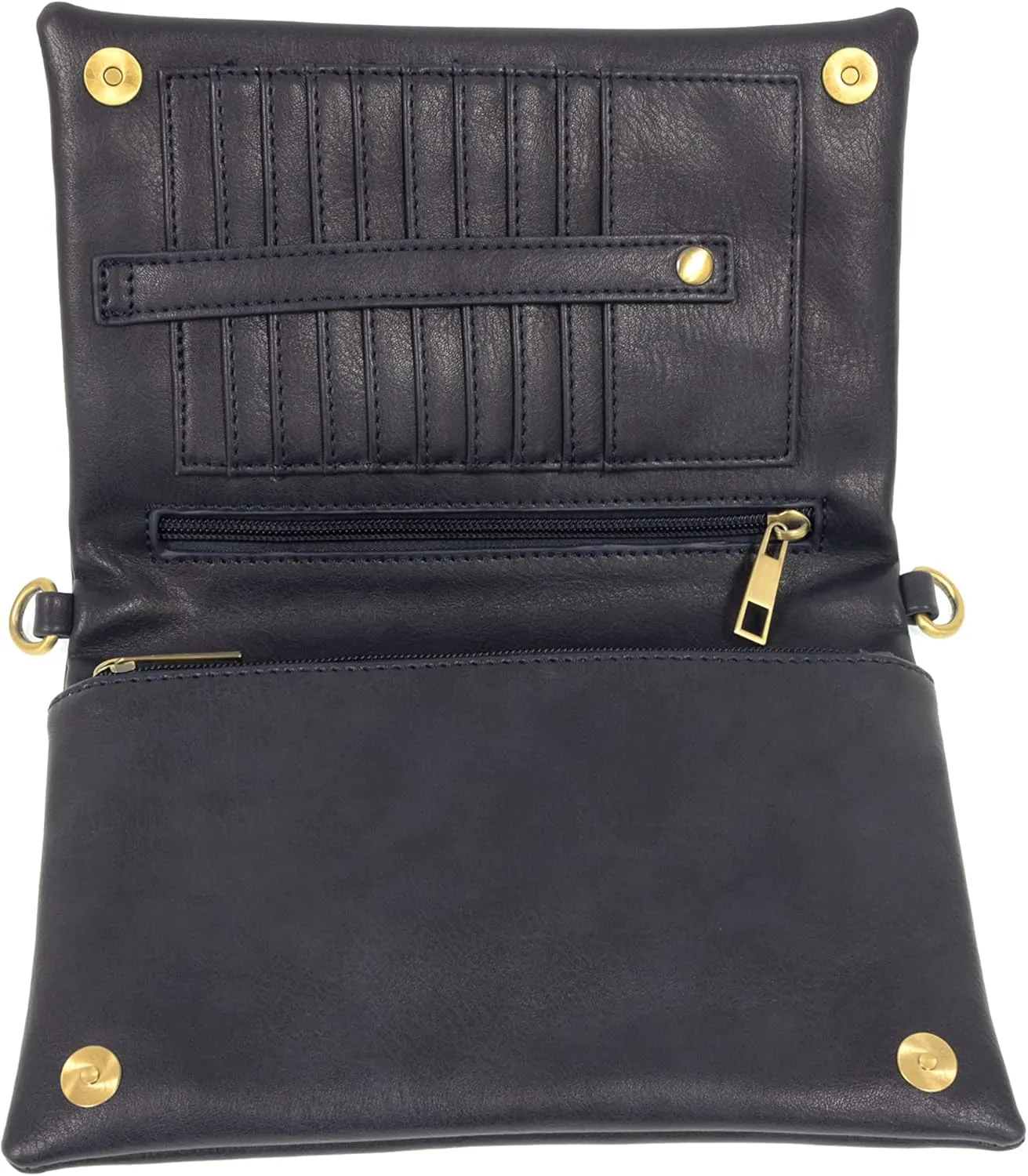 Joy Susan Multipocket Crossbody Bag: Kitty in Vegan