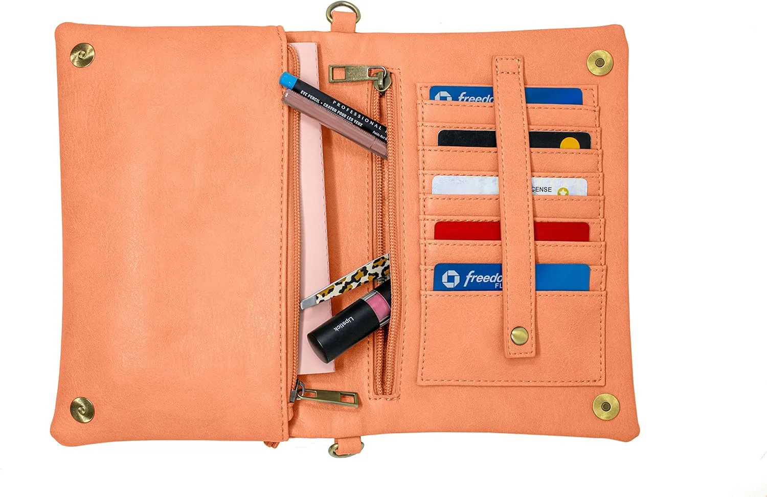 Joy Susan Multipocket Crossbody Bag: Kitty in Vegan