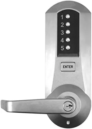 Kaba Simplex 5021XKWL-26D-41 Lever Mechanical Pushbutton Lock Key Bypass Cylindrical