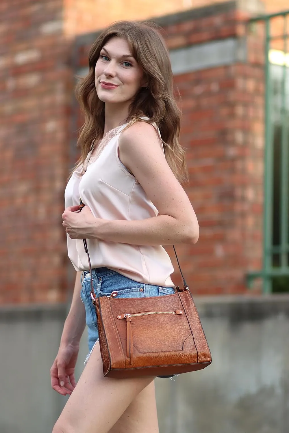 Kattee Leather Purses and Handbags for Women Crossbody Stachel Shoulder Bags