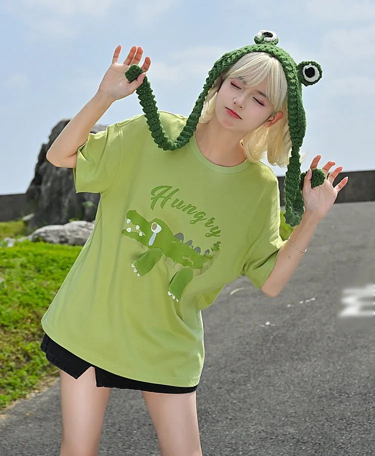 Kawaii Candy Cartoon Animal Print T-shirt