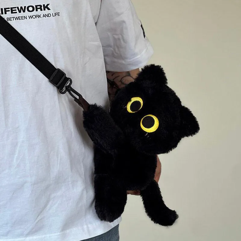 Kawaii Cat Crossbody Shoulder Plush Bag