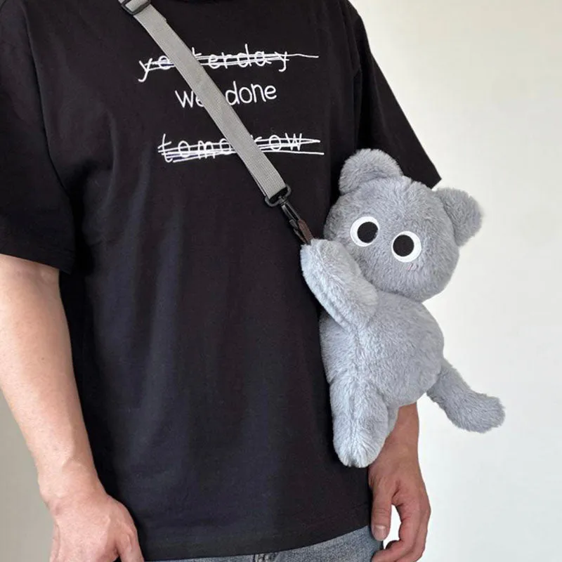Kawaii Cat Crossbody Shoulder Plush Bag