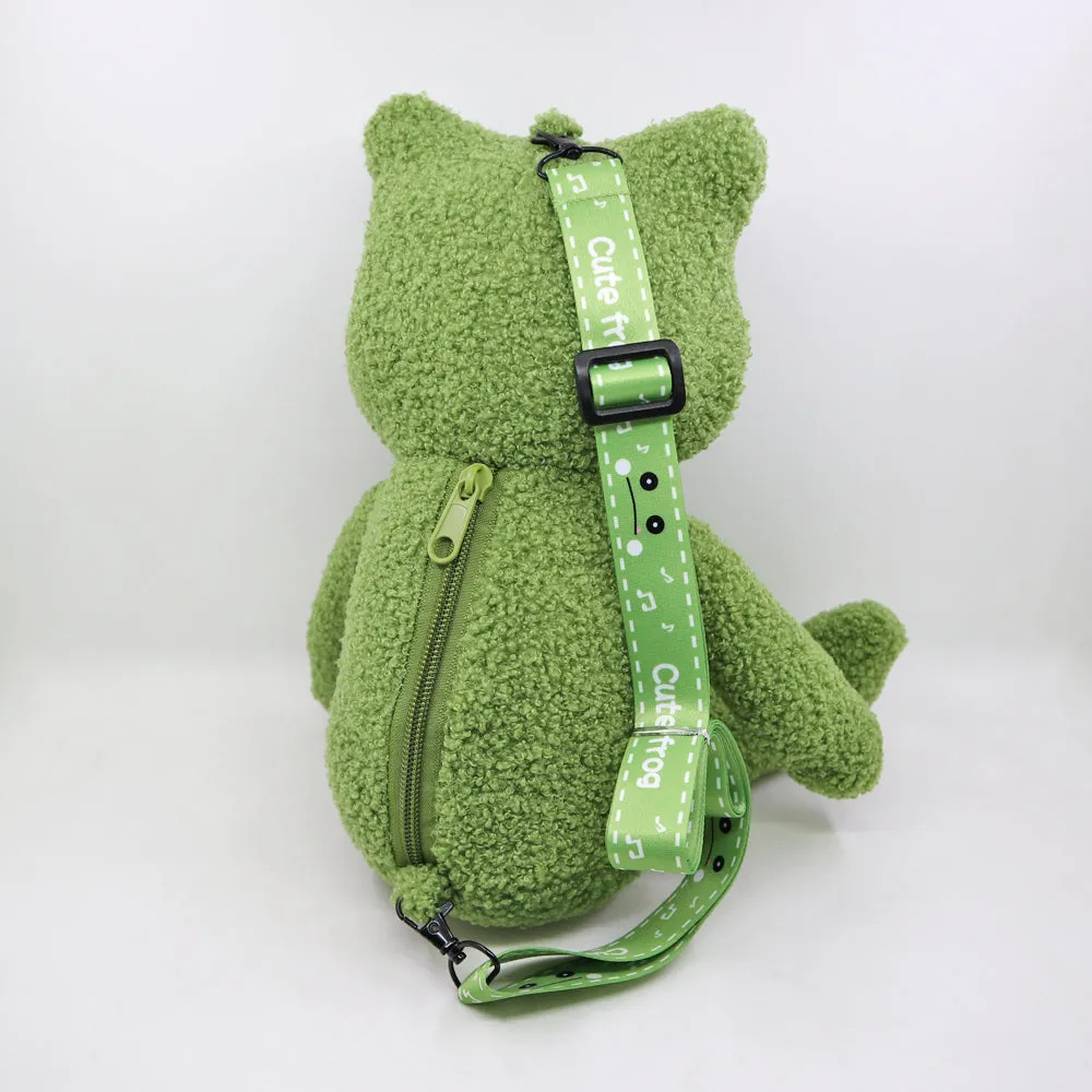 Kawaii Frog CrossBody Shoulder Plush Bag