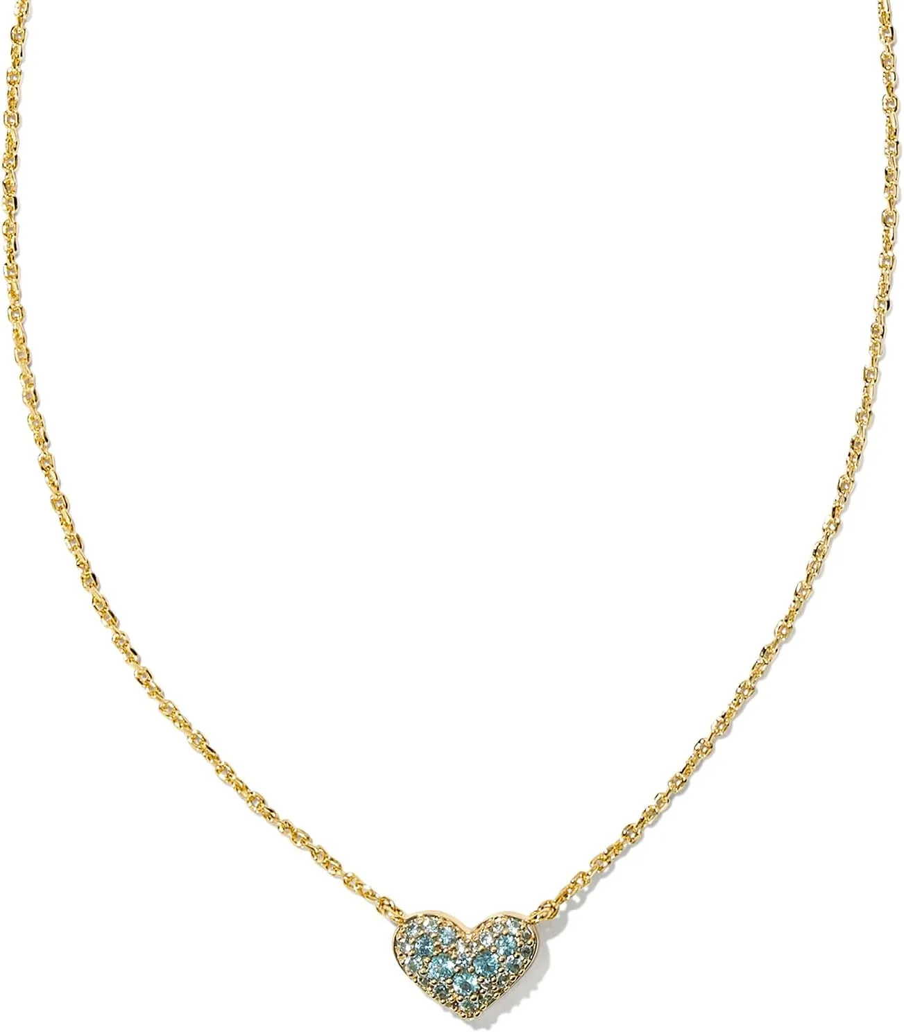 Kendra Scott Ari Pave Crystal Heart Necklace, Fashion Jewelry For Women