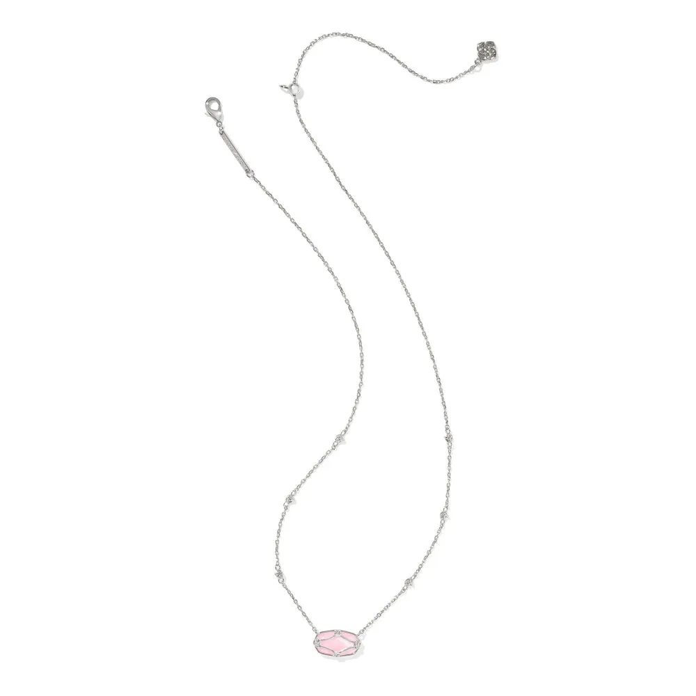 Kendra Scott Elisa Lattice Frame Short Pendant Necklace
