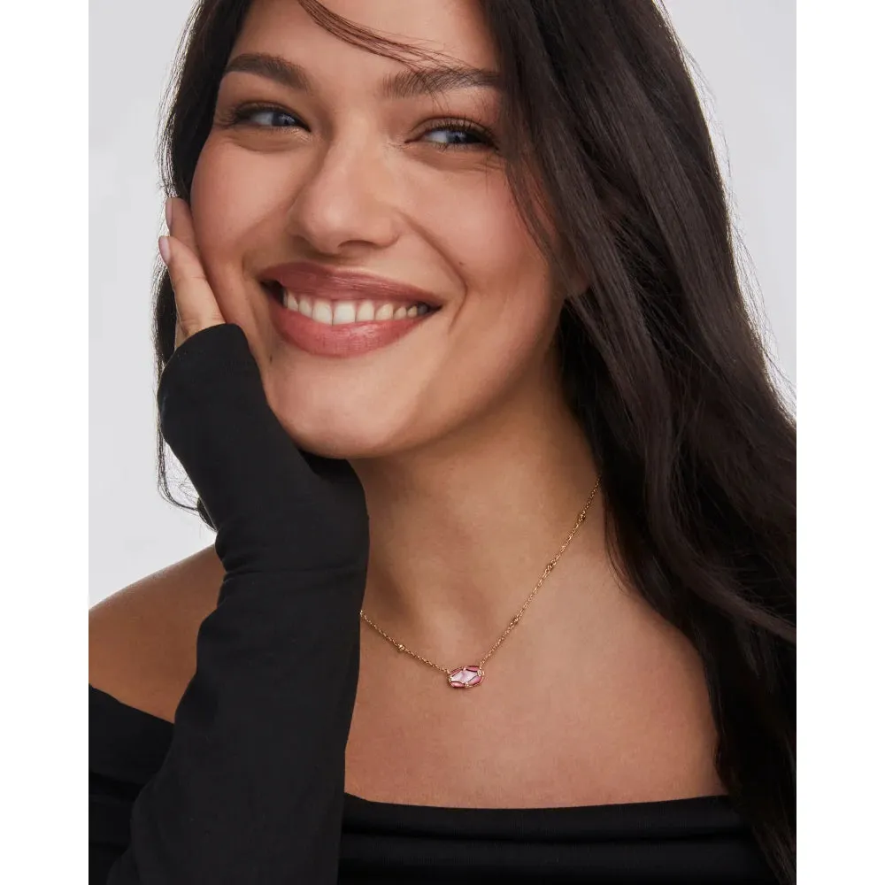 Kendra Scott Elisa Lattice Frame Short Pendant Necklace