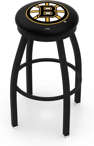 L8B2B Boston Bruins 30" Swivel Bar Stool with Black Wrinkle Finish