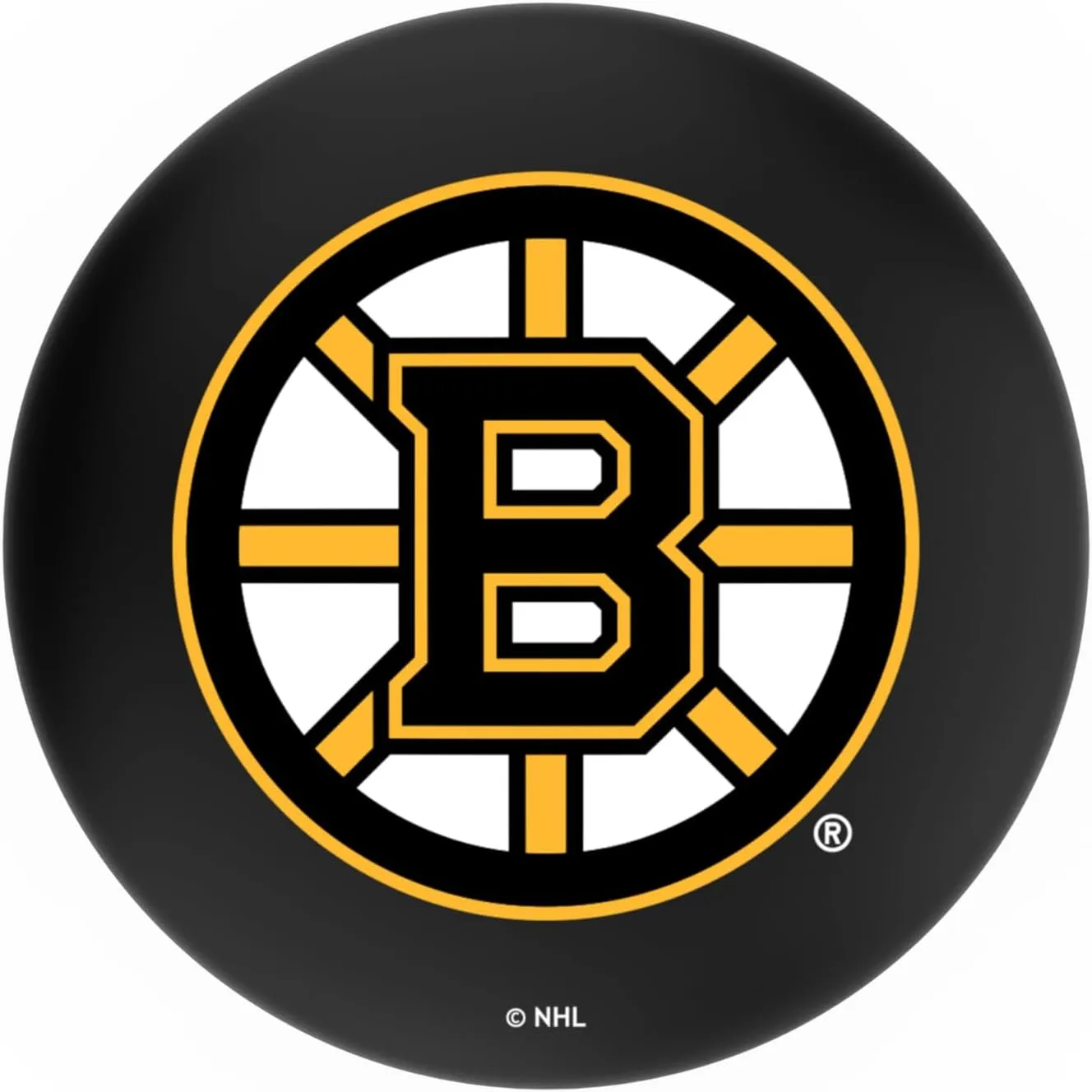 L8B2B Boston Bruins 30" Swivel Bar Stool with Black Wrinkle Finish