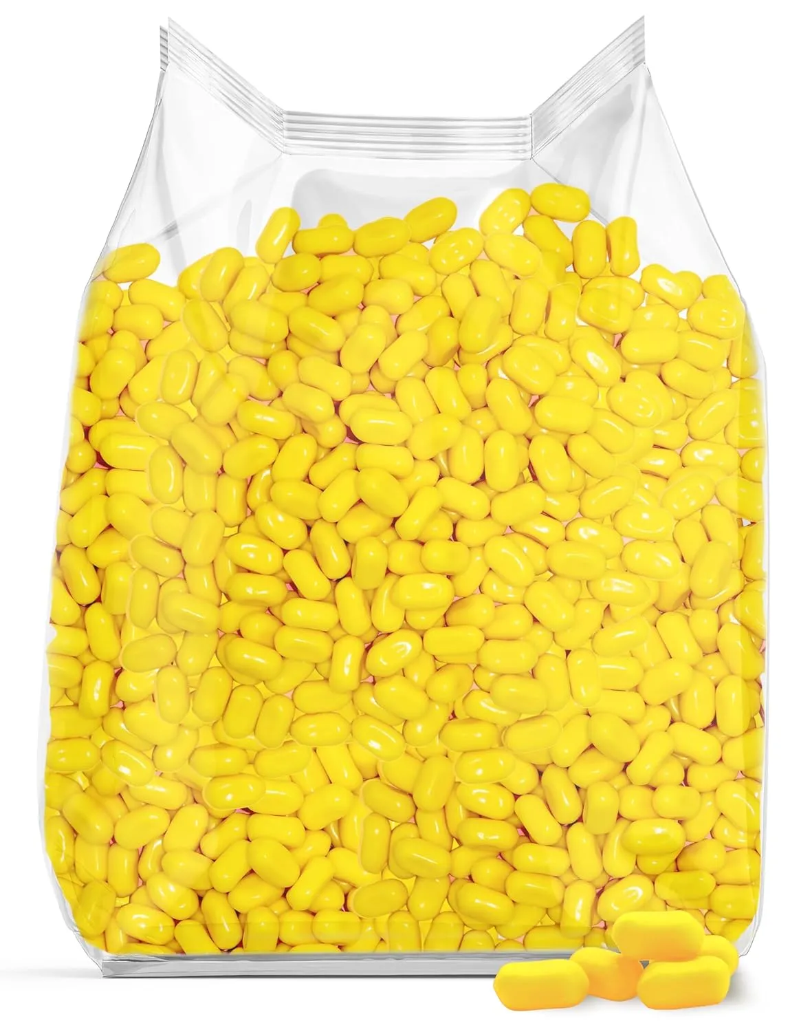 Laffy Bites Gone Bananas 2lb Bulk Chewy Gummy Candy - Banana Flavor With Banana Flavored Filling Hard Candy Shell Bulk Snacking Candy