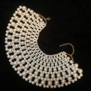 LATTICE PEARL COLLAR