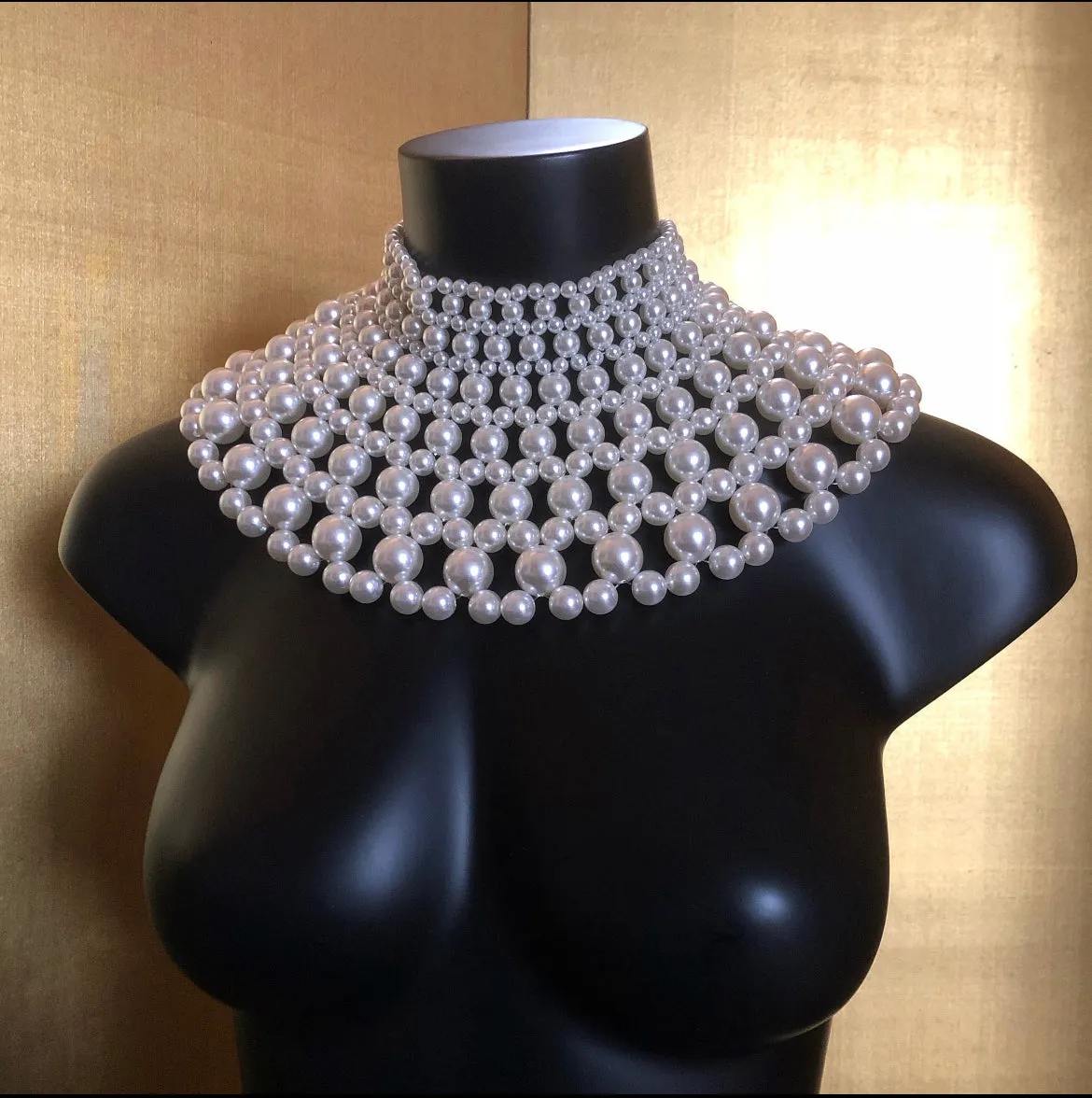 LATTICE PEARL COLLAR