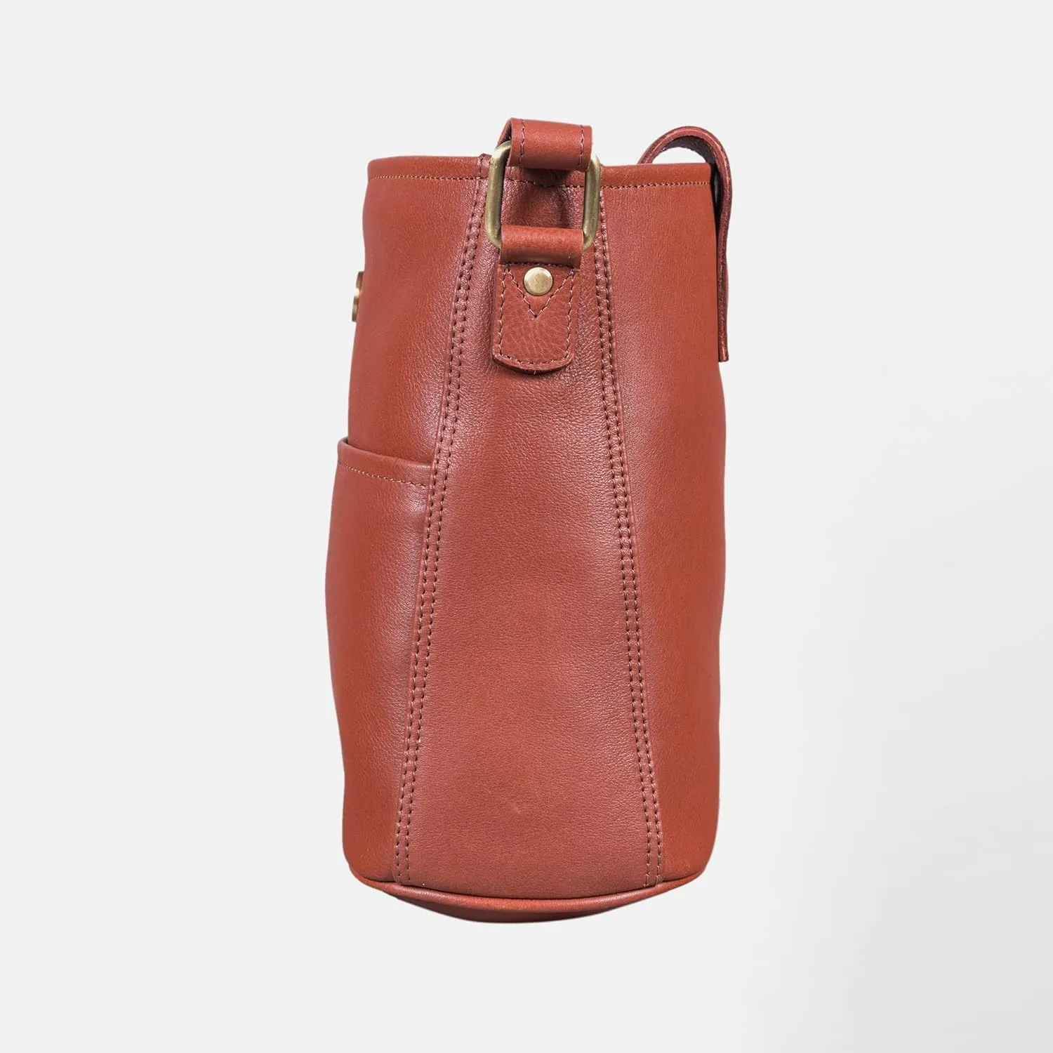LEABAGS Leather Crossbody Bag - Vintage Genuine Buffalo Leather Handbag - Shoulder Messenger Bag Men Women Briefcase Athens