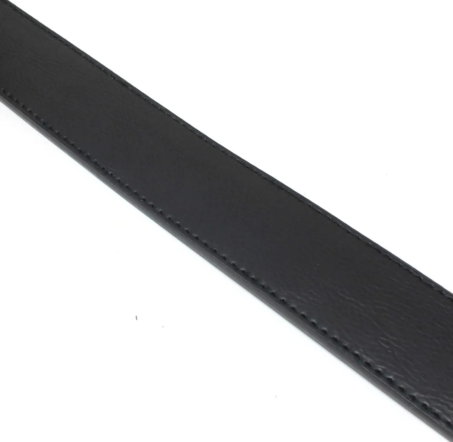 Leather Belt Strap with Vintage Distressed Texture 1.5" Wide with Snaps and without Buckle