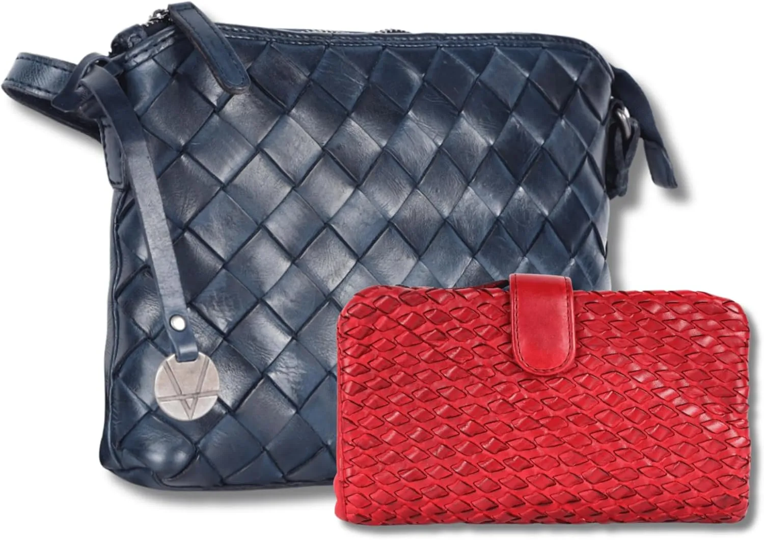 Leather Crossbody bag & Wallets for Women, Wallet for Ladies Zipper Coin Purse