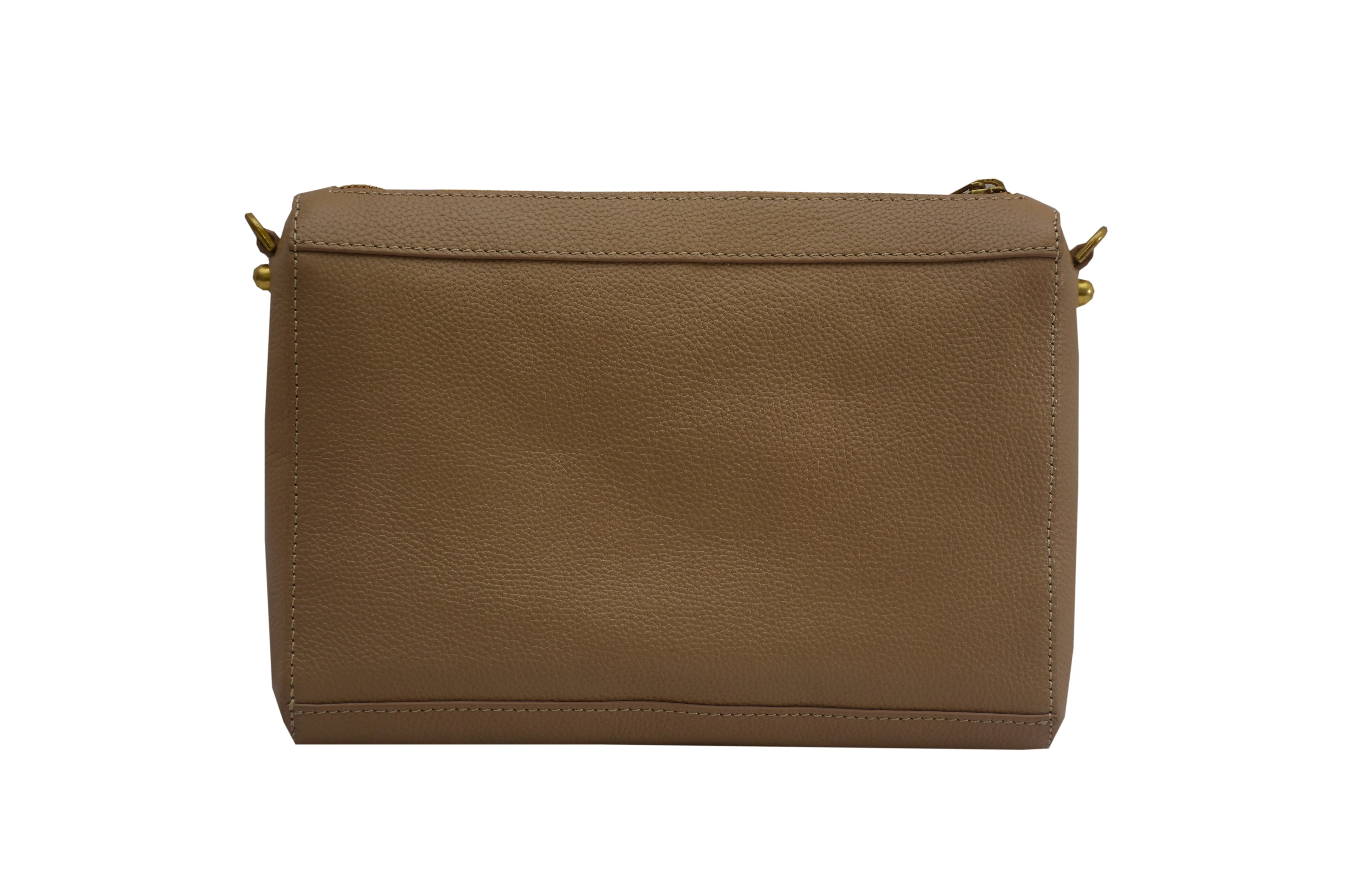 Leather Crossbody With Zip Pockets