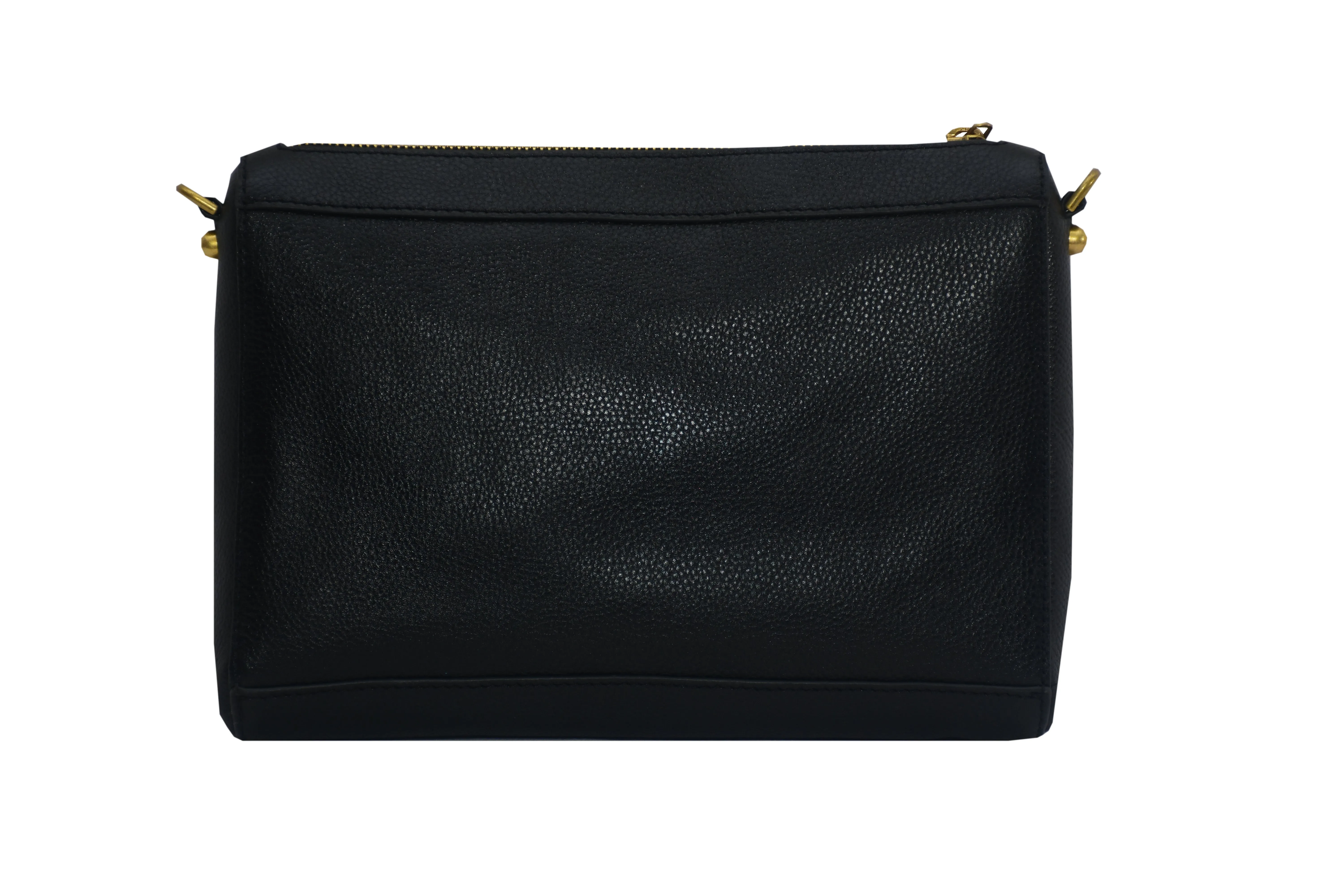 Leather Crossbody With Zip Pockets