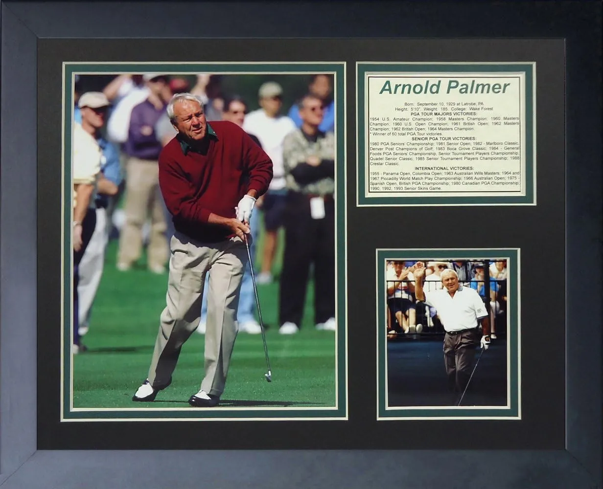 Legends Never Die Arnold Palmer Framed Photo Collage, 12x15, (12963U)
