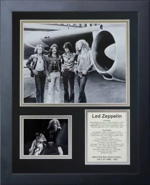 Legends Never Die Led Zeppelin Plane- Rock & Roll Legends Collectible | Framed Photo Collage Wall Art Decor, 11x14-Inch, (16180U)