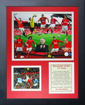 Legends Never Die Manchester United FC Greats Collage Photo Frame, 11" x 14"