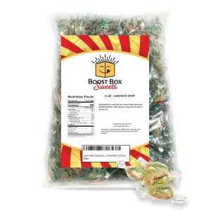 Lemans Mints Lemans Mints Football Football Candies Bulk Individually Wrapped Football Shaped Peppermints Hard Candy (2 Pound)