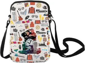 LEVLO Marty Car Crossbody Bag Marty Movie Lover Gift Marty & Jennifer Shoulder Bag Marty Car Movie Merchandise