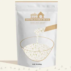 Lifestance Pearl White Waxing Beads, 1lb Unscented Coarse Hair Removal Wax Beans for Face, Eyebrow, Brazilian Bikini, Sensitive Skin at Home for Women and Men