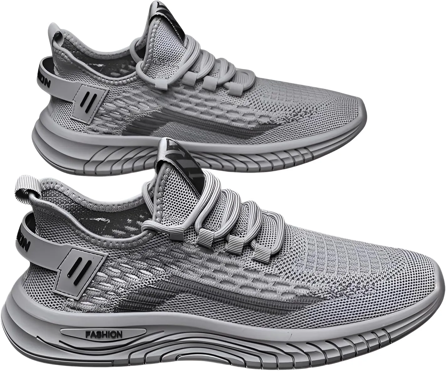 lilaBelle]【Athletic Casual Shoes Men's Breathable Running ers | Non-Slip Gym Footwear with Mesh Upper & Soft Sole | Lightweight -Season Walking Shoes for Sports & Street Style Grey