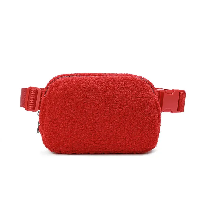 Lily | Casual Plush Crossbody Waist Bum Bag