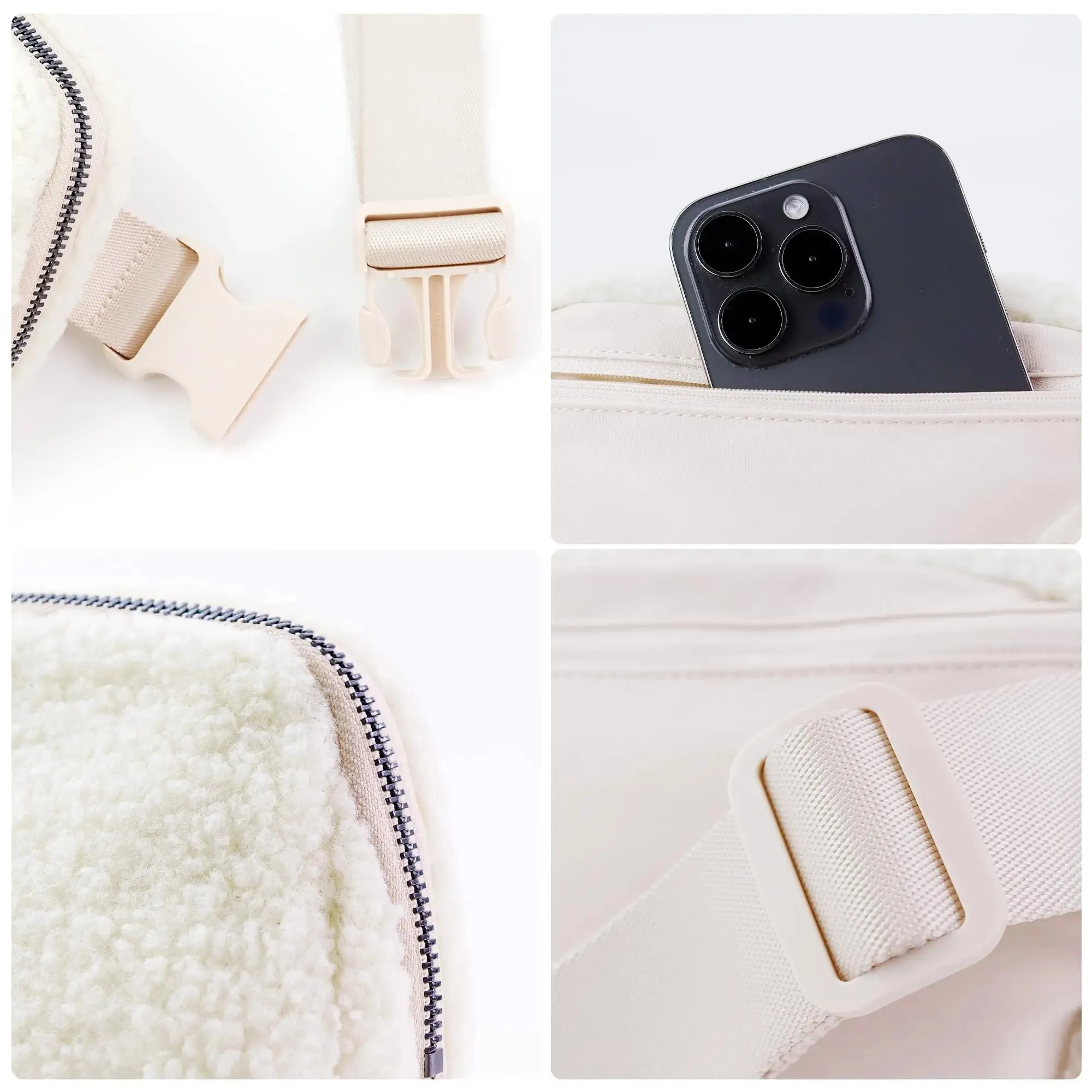Lily | Casual Plush Crossbody Waist Bum Bag