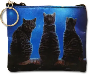 Lisa Parker Key Chain Coin Purse - Cats Wish Upon A Star