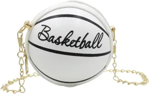 Little Girls Basketball Letter Crossbody Purse Basketball Shape Purse Mini Round Ball Crossbody Purse Shoulder Bag for Girls