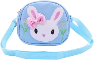 Little Girls' Cute Rabbit Crossbody Purse Small Bow Shoulder Bag Handbag for Kids Toddlers