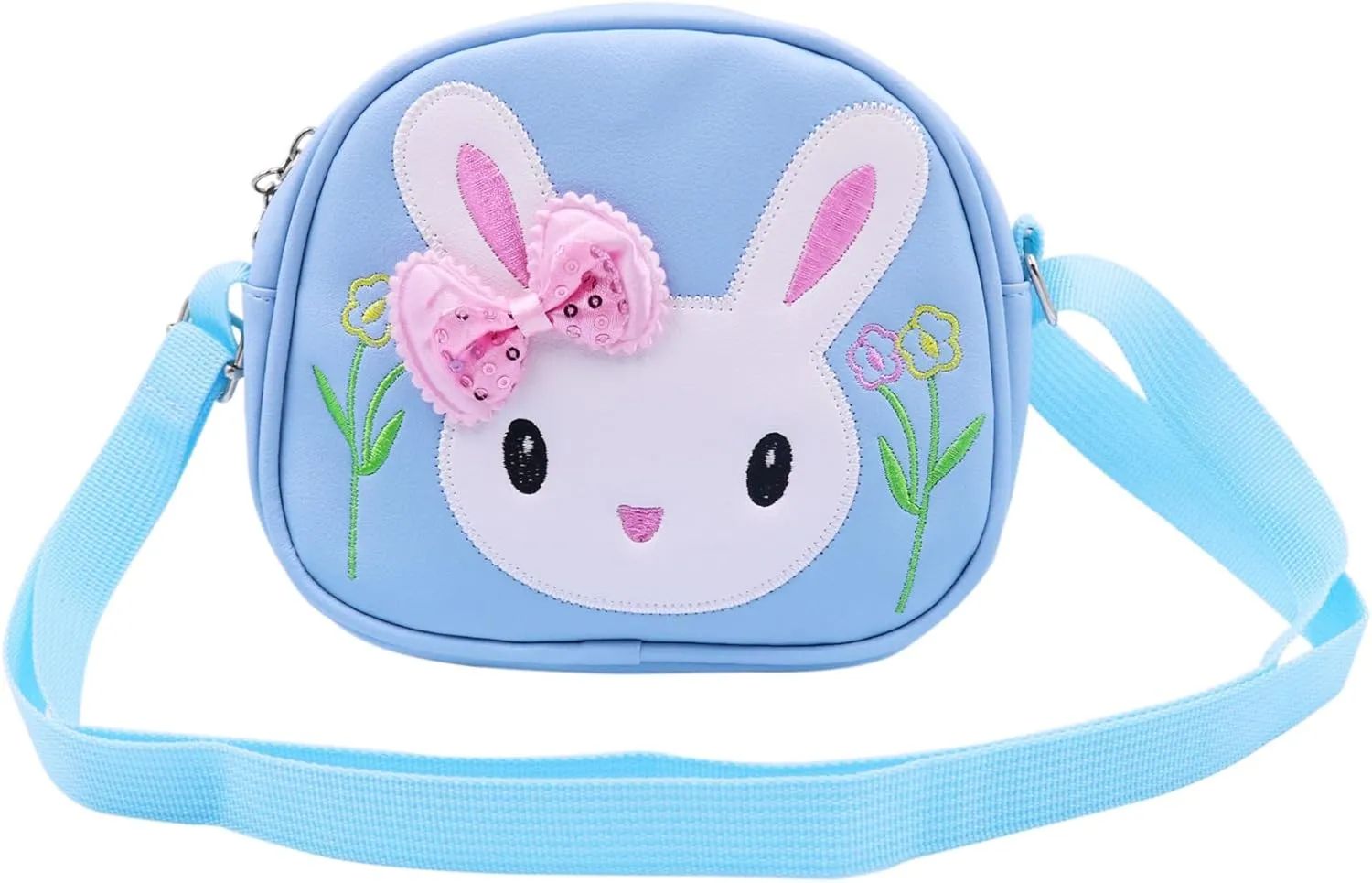 Little Girls' Cute Rabbit Crossbody Purse Small Bow Shoulder Bag Handbag for Kids Toddlers