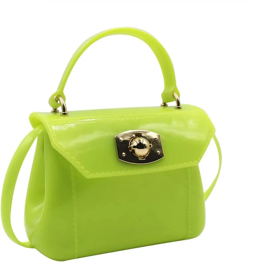 Little Girls Purse Small Candy Color Jelly Crossbody Bag Satchel Tote Handbag Shoulder