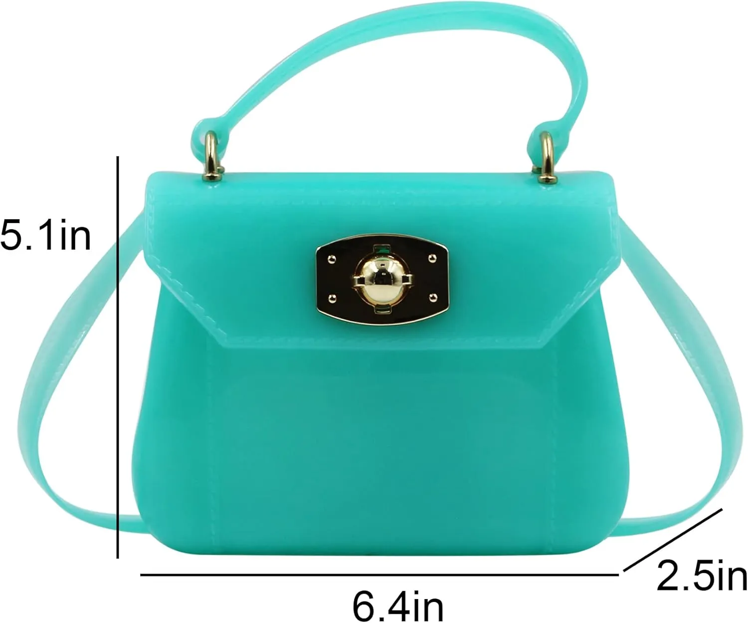 Little Girls Purse Small Candy Color Jelly Crossbody Bag Satchel Tote Handbag Shoulder