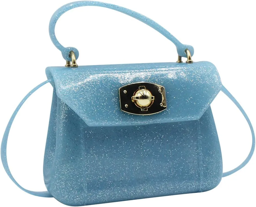 Little Girls Purse Small Candy Color Jelly Crossbody Bag Satchel Tote Handbag Shoulder