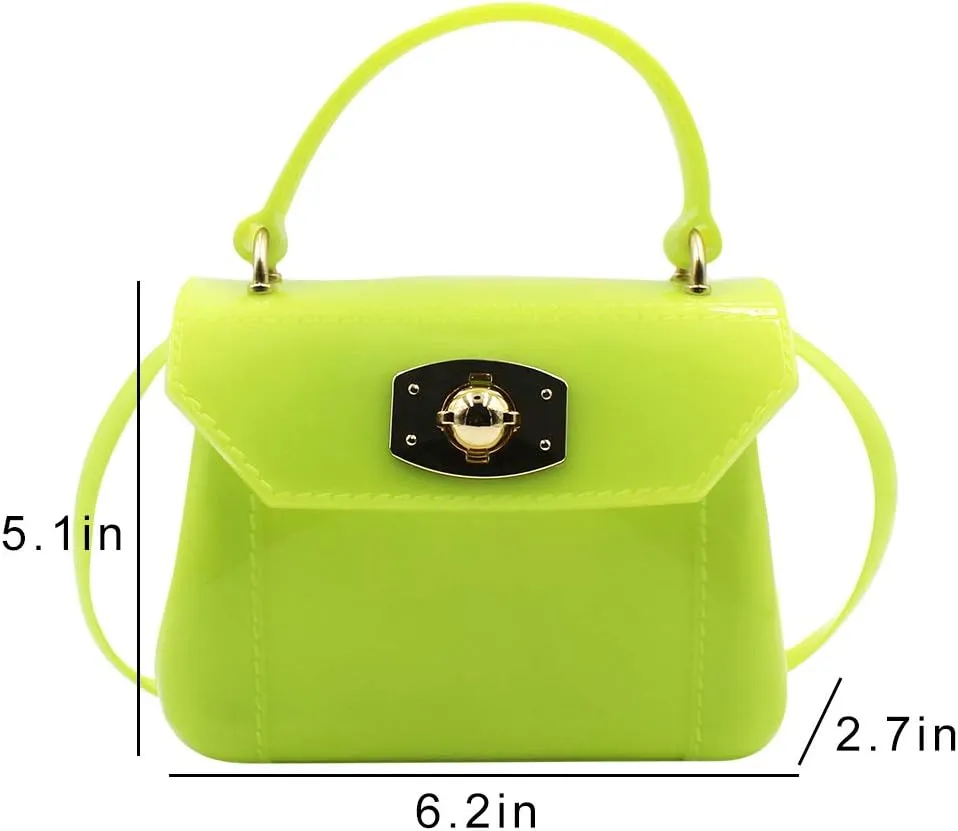 Little Girls Purse Small Candy Color Jelly Crossbody Bag Satchel Tote Handbag Shoulder