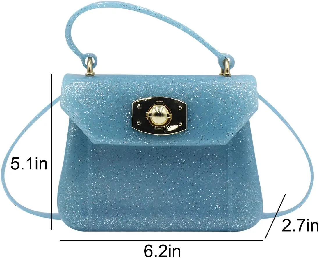 Little Girls Purse Small Candy Color Jelly Crossbody Bag Satchel Tote Handbag Shoulder